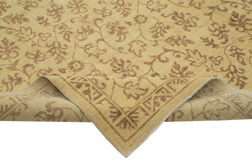 Tebriz Beige Classic Cotton Wool Handmade Area Rug 8'2'' x 9'7''