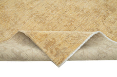 Tebriz Yellow Classic Cotton Wool Handmade Area Rug 5'11'' x 8'5''