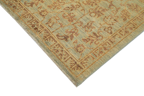 Tebriz Brown Classic Cotton Wool Handmade Area Rug 6'3'' x 8'6''