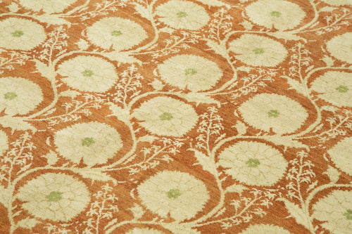 Tebriz Beige Classic Cotton Wool Handmade Area Rug 6'0'' x 7'10''