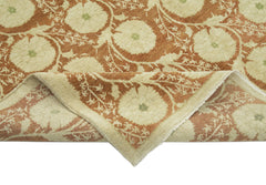 Tebriz Beige Classic Cotton Wool Handmade Area Rug 6'0'' x 7'10''