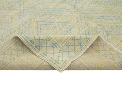 Tebriz Blue Classic Cotton Wool Handmade Area Rug 6'2'' x 8'10''