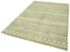 Tebriz Green Classic Cotton Wool Handmade Area Rug 6'2'' x 8'11''