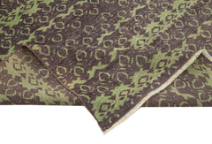 Tebriz Purple Classic Cotton Wool Handmade Area Rug 6'3'' x 8'6''