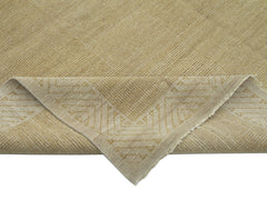 Tebriz Beige Classic Cotton Wool Handmade Area Rug 7'1'' x 10'1''