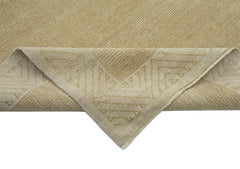 Tebriz Beige Classic Cotton Wool Handmade Area Rug 7'1'' x 9'11''