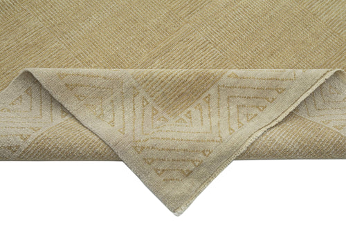 Tebriz Beige Classic Cotton Wool Handmade Area Rug 7'1'' x 9'11''