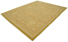 Tebriz Beige Classic Cotton Wool Handmade Area Rug 8'2'' x 10'0''