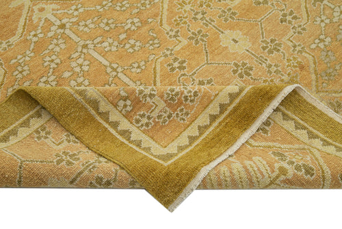 Tebriz Beige Classic Cotton Wool Handmade Area Rug 8'2'' x 10'0''