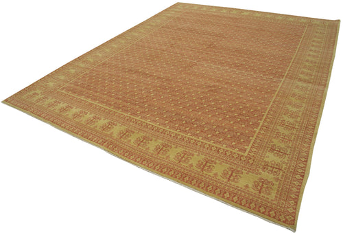 Tebriz Red Classic Cotton Wool Handmade Area Rug 8'10'' x 11'11''