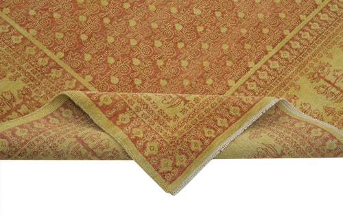 Tebriz Red Classic Cotton Wool Handmade Area Rug 8'10'' x 11'11''