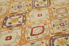 Tebriz Beige Classic Cotton Wool Handmade Area Rug 7'10'' x 9'11''