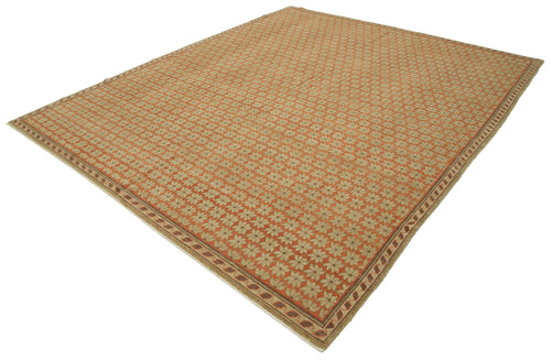 Tebriz Beige Classic Cotton Wool Handmade Area Rug 8'2'' x 10'1''