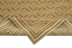 Tebriz Brown Classic Cotton Wool Handmade Area Rug 8'2'' x 10'0''