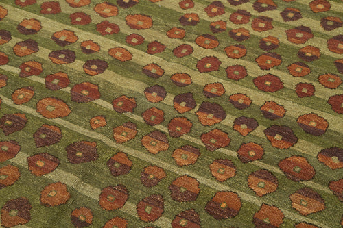 Tebriz Red Classic Cotton Wool Handmade Area Rug 8'0'' x 10'1''