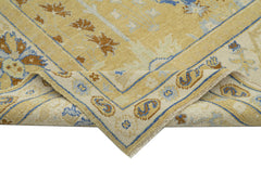 Tebriz Beige Classic Cotton Wool Handmade Area Rug 7'10'' x 9'11''