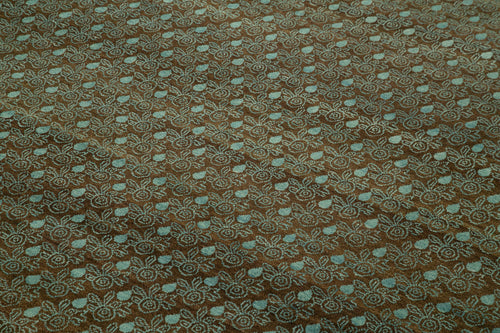 Handmade Area Rug – Tebriz Turquoise Classic Wool Cotton Carpet 7'10''x9'10''