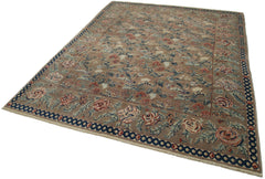 Tebriz Brown Classic Cotton Wool Handmade Area Rug 6'9'' x 8'4''