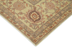 Handmade Area Rug – Classic Beige Turkish Hand Knotted Cotton Wool Carpet 9'9''x12'8''