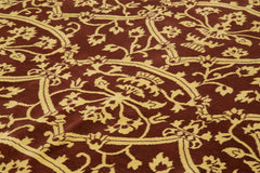 Tebriz Red Classic Cotton Wool Handmade Area Rug 9'3'' x 12'4''