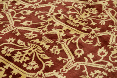 Tebriz Red Classic Cotton Wool Handmade Area Rug 8'4'' x 10'0''