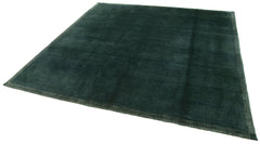 Tebriz Green Classic Cotton Wool Handmade Area Rug 7'10'' x 7'10''