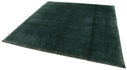 Tebriz Green Classic Cotton Wool Handmade Area Rug 7'10'' x 7'10''