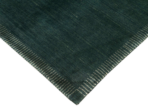 Tebriz Green Classic Cotton Wool Handmade Area Rug 7'10'' x 7'10''