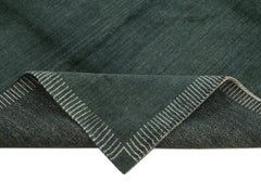 Tebriz Green Classic Cotton Wool Handmade Area Rug 7'10'' x 7'10''