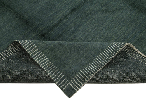 Tebriz Green Classic Cotton Wool Handmade Area Rug 7'10'' x 7'10''