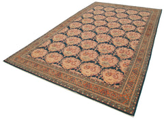 Tebriz Orange Classic Cotton Wool Handmade Area Rug 7'9'' x 12'0''