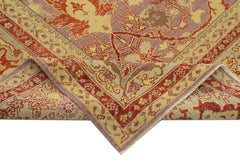 Tebriz Purple Classic Cotton Wool Handmade Area Rug 7'10'' x 10'1''