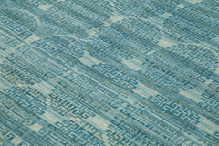 Handmade Area Rug – Classic Blue Tebriz Wool Cotton Rug 8'4''x9'10'' by Agacan