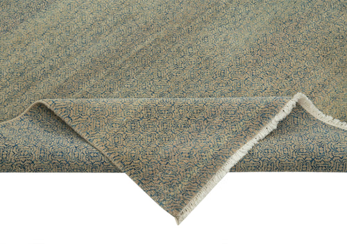 Tebriz Grey Classic Cotton Wool Handmade Area Rug 7'9'' x 9'11''