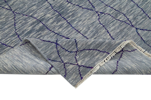 Tebriz Grey Classic Cotton Wool Handmade Area Rug 6'0'' x 9'5''