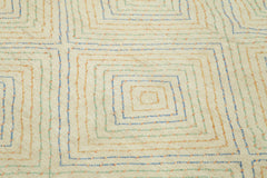 Tebriz Beige Classic Cotton Wool Handmade Area Rug 6'2'' x 8'9''