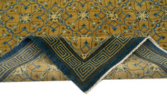 Tebriz Green Classic Cotton Wool Handmade Area Rug 5'10'' x 9'3''