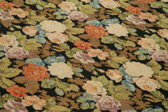 Tebriz Black Classic Cotton Wool Handmade Area Rug 7'4'' x 10'0''