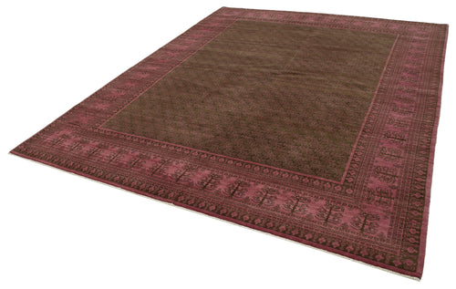 Handmade Area Rug - Classic Pink Turkish Hand Knotted Wool Carpet 7'10''x10'