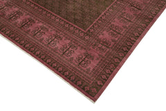 Handmade Area Rug - Classic Pink Turkish Hand Knotted Wool Carpet 7'10''x10'