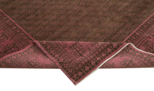 Handmade Area Rug - Classic Pink Turkish Hand Knotted Wool Carpet 7'10''x10'