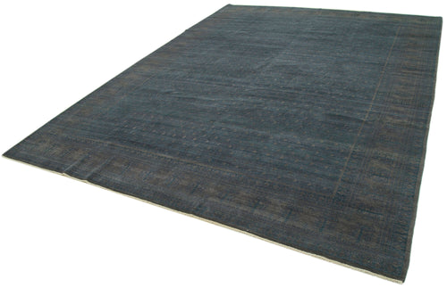 Handmade Area Rug – Turkish Hand Knotted Blue Classic Wool Cotton Carpet 8'10"x12'2"