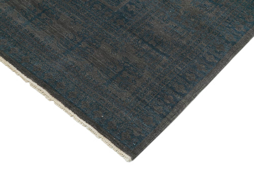 Handmade Area Rug – Turkish Hand Knotted Blue Classic Wool Cotton Carpet 8'10"x12'2"