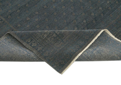 Handmade Area Rug – Turkish Hand Knotted Blue Classic Wool Cotton Carpet 8'10"x12'2"