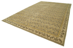 Tebriz Beige Classic Cotton Wool Handmade Area Rug 9'11'' x 15'4''
