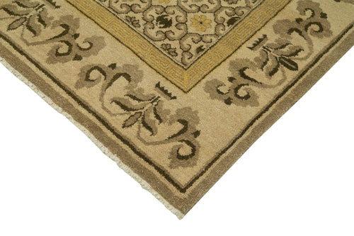 Tebriz Beige Classic Cotton Wool Handmade Area Rug 9'11'' x 15'4''