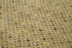 Tebriz Beige Classic Cotton Wool Handmade Area Rug 9'11'' x 15'4''