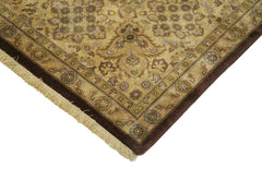 Tebriz Brown Classic Cotton Wool Handmade Area Rug 9'2'' x 12'2''