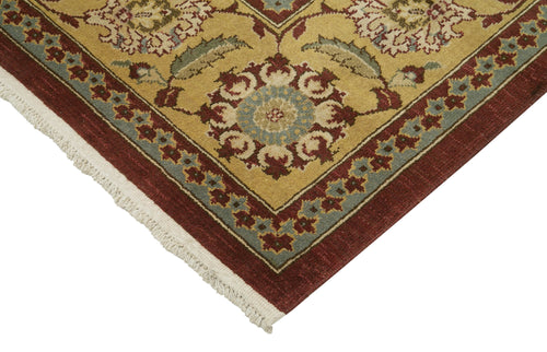 Tebriz Red Classic Cotton Wool Handmade Area Rug 9'11'' x 12'8''