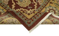 Tebriz Red Classic Cotton Wool Handmade Area Rug 9'11'' x 12'8''